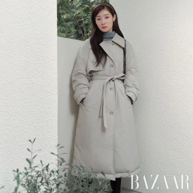 [온앤온](_)[정채연 착용]트렌치 롱 구스 다운 NEP4XHB02