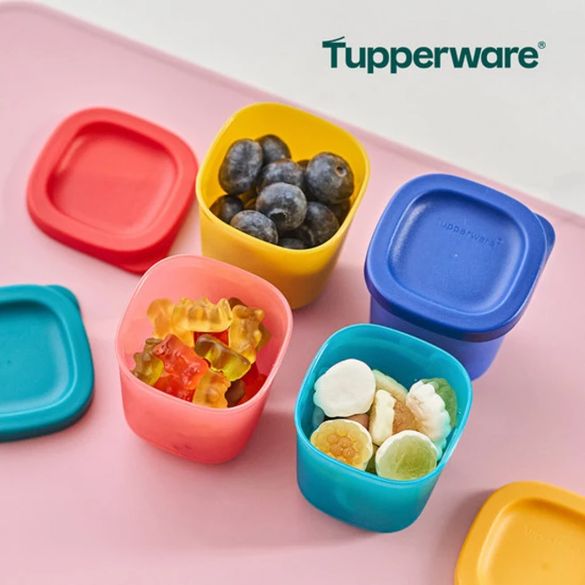 타파웨어 싱싱블록 미니 정사각, 4개, 110ml