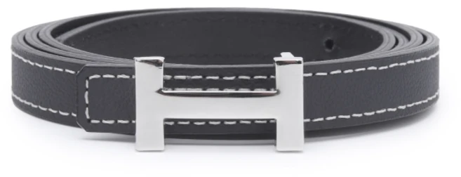 로렐 여성 소가죽 슬림 H버클 벨트 SHOBE2502WLAUF1