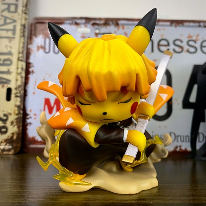 젠카츄 젠이츠 피카츄 콜라보 피규어 굿즈, 1개