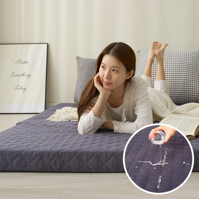 탄탄한 허리에 좋은 방수 고밀도 항균기능 3단 접이식 매트리스