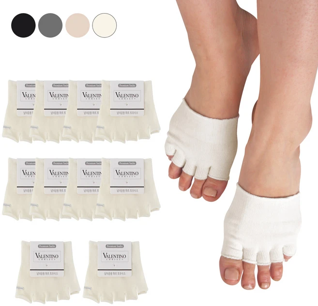 남녀공용 발가락 오픈 이너 삭스/발가락양말/토우컷 _10켤레 (땀흡수 무좀 습진예방)