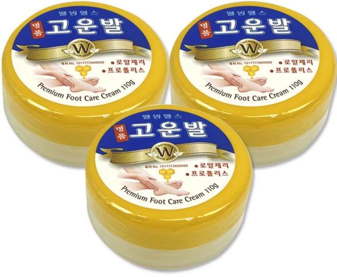 고운발 웰빙헬스팜 명품 크림, 110g, 3개