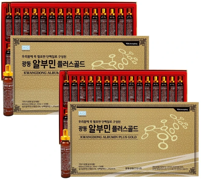 광동 알부민 플러스 골드 마시는 알부민 광동 영양제, 60개, 20ml