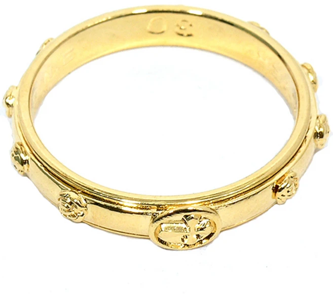 은925 묵주반지-JS 회전(18K골드도금) 천주교 성물, 17호, 1개