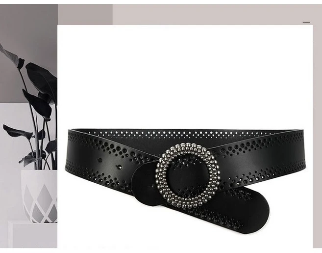 당일발송 여성 패션가죽벨트 폭넓은패션벨트 [ 4.8cm폭 ]