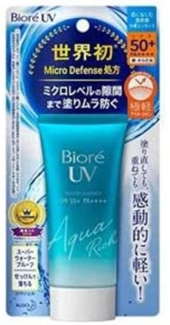 비오레 선크림 워터리젤 에센스 SPF50, 50g, 4개