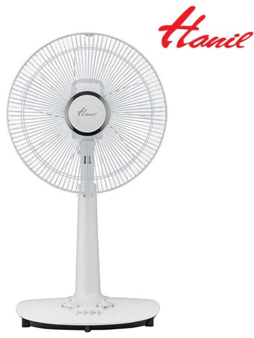한일전기 5엽 날개 스탠드 선풍기, 부드러운 풍량, 3단계 바람세기, 90도 자동회전, 180분 타이머, EFE-0441