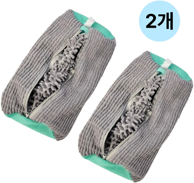 도르나솔 신발 운동화 극세사 세탁망 대형, 1세트, 그레이2개