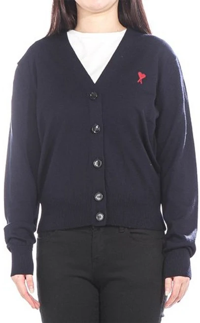 아미 24FW 여성 하트 로고 가디건 (BFFKC111 KN0025 430)