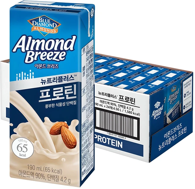 아몬드브리즈 뉴트리플러스 프로틴, 190ml, 24개