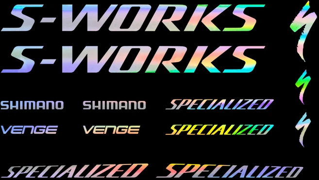 자전거 데칼 스티커 에스워크 s-work 스페셜 라이즈드 한대분 풀셋트, 1세트, 화이트