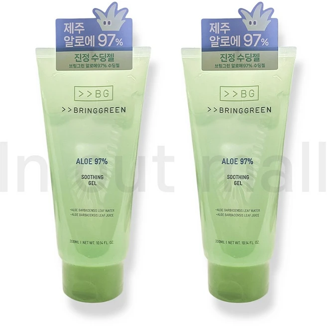 [무료배송]브링그린 알로에 97% 수딩젤 300ml, 2개
