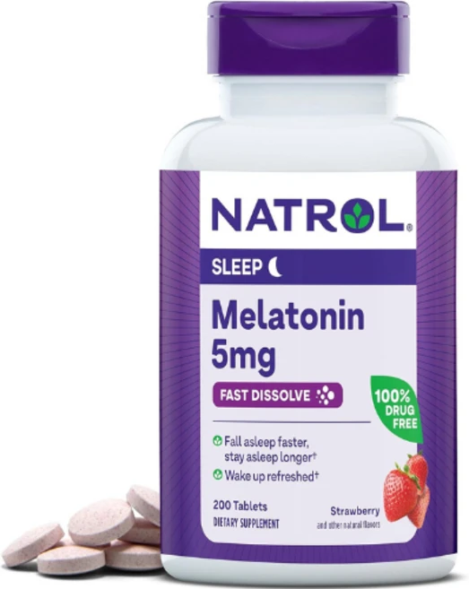 멜라토닌 나트롤 딸기맛 5mg 200정, 1개