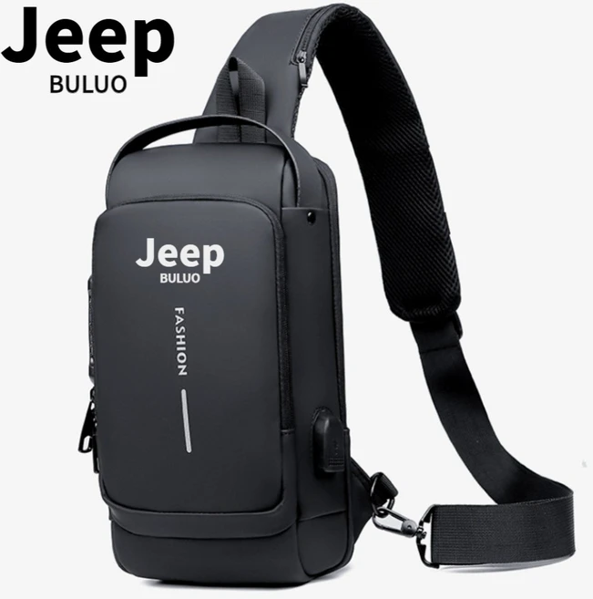 JEEP BULUO 방수 슬링백 크로스백 힙색 옆으로매는가방 여행 캐주얼 도난방지
