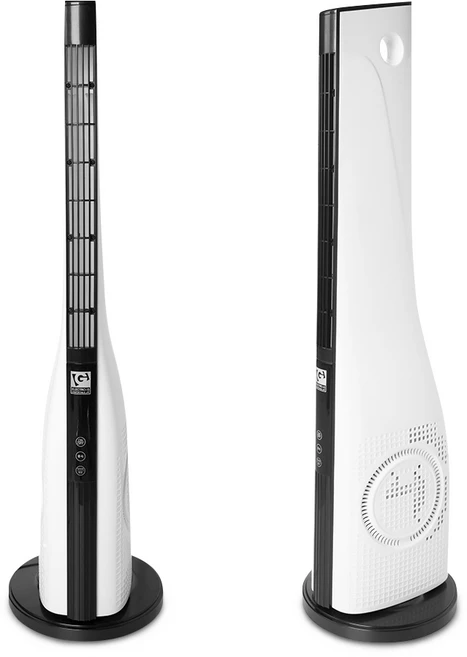 ELECTRO-G 저소음 스탠드 타워형 날개 없는 가정용 리모컨 선풍기 GEF-CF680R