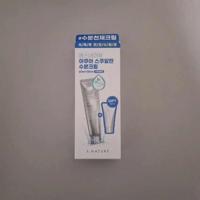 에스네이처 아쿠아 스쿠알란 수분크림, 90ml, 1개