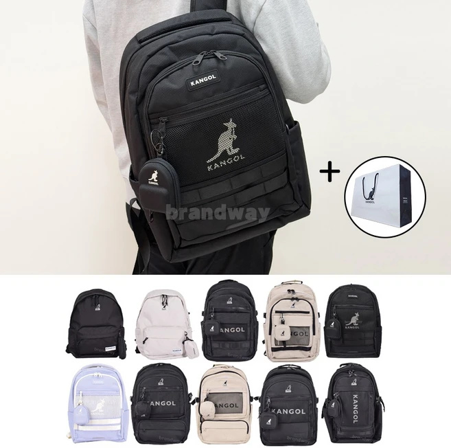 [백화점 매장판] 캉골 백팩 BP 초등학생 중학생 고등학생 신학기 책가방 가방 + 손소독 물티슈