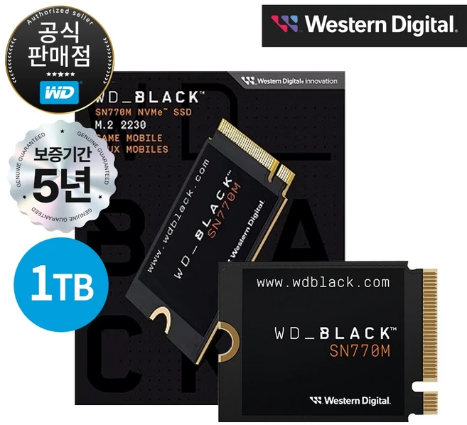 WD BLACK SN770M M.2 2230 NVMe SSD, 1TB