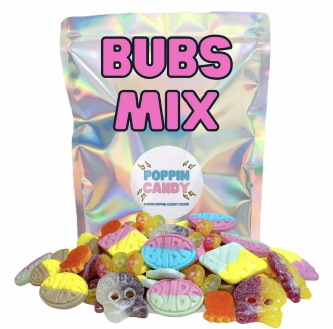 스웨덴 스웨디시 캔디 BUBS 믹스 젤리 500g, 1개, 227g