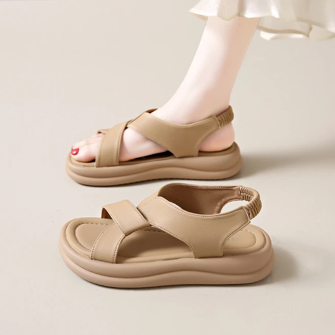 Modern Fashion 여성 통굽 밴딩 샌들 발편한 여름 슈즈 X53