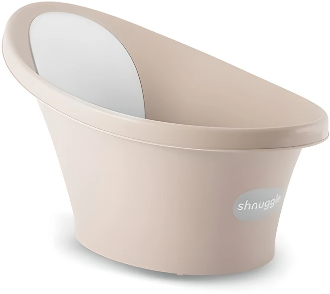 슈너글 온도감지 플러그 유아욕조, 바닐라크림