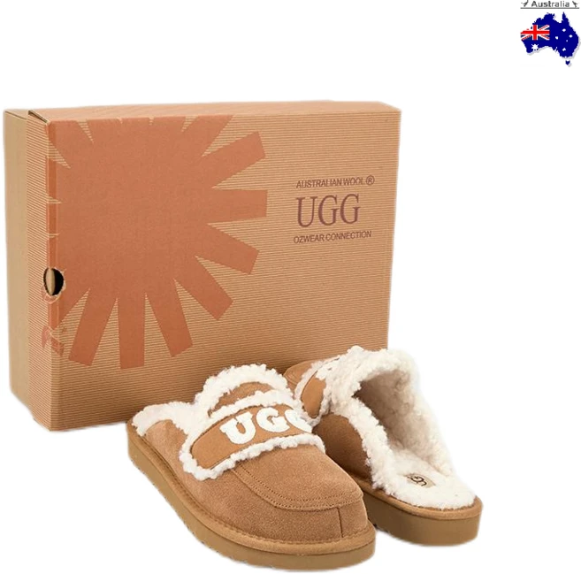 Australian UGG OZWEAR 어그 털슬리퍼 펀케트 겨울 양털 실내화 밴딩 남녀 공용 어그슬리퍼 OB983