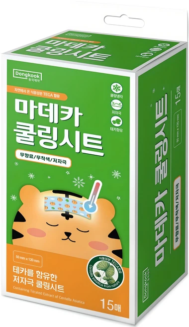 마데카 쿨링시트, 15개입, 1개
