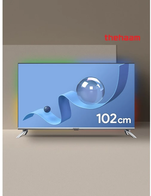 더함 23년형 신제품 40인치 QLED 구글 스마트 TV NA401QLED[택배 자가설치], 기사방문설치(기본스탠드)
