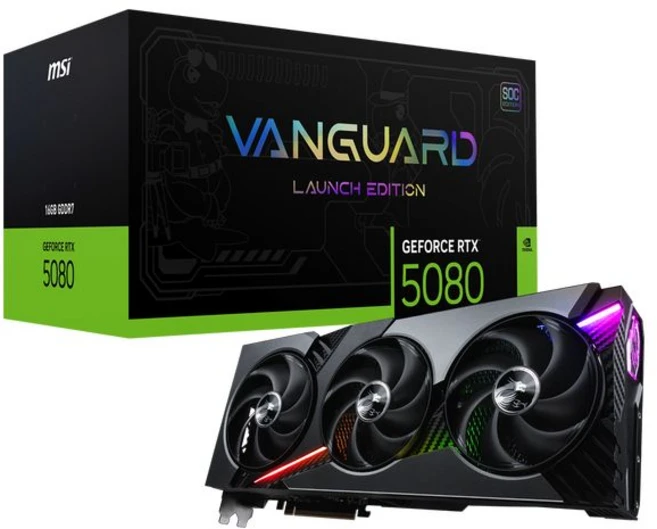 MSI MSI 지포스 RTX 5080 뱅가드 SOC D7 16GB 하이퍼프로져