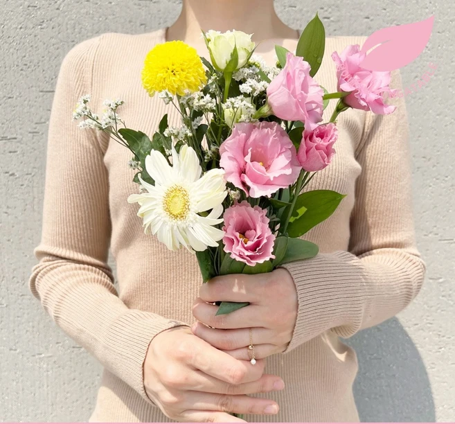 정아네식탁 생화 농장 꽃정기구독 택배 꽃다발 소형, 꽃다발소형, 1개