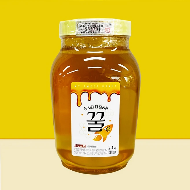 동화양봉 사양벌꿀 대용량, 1개, 2.4kg