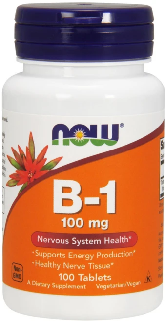나우푸드 B-1 100mg 타블렛, 1개, 100정