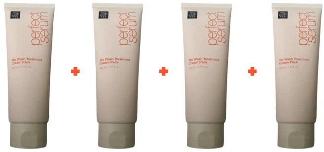 미쟝센 퍼펙트 노워시 트리트먼트 크림팩, 230ml, 4개