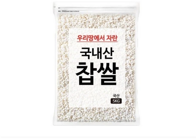 국내산 찹쌀, 5kg, 1개