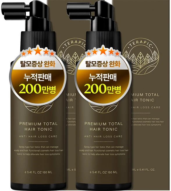 테라픽 프리미엄 토탈 헤어토닉, 160ml, 2개
