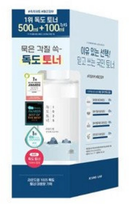 라운드랩 1025 독도 토너 본품500ml+100ml 추가, 1개, 500ml