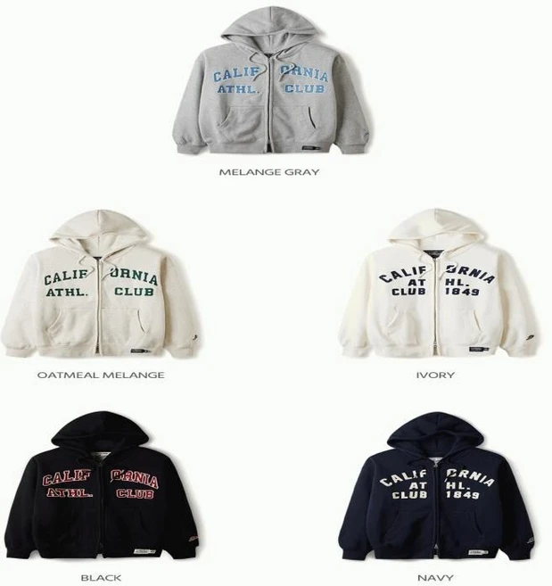 후아유 공용 시그니처 패치 후드집업 Signature Patch Hood Zip-up Brushed WHMZE4911U