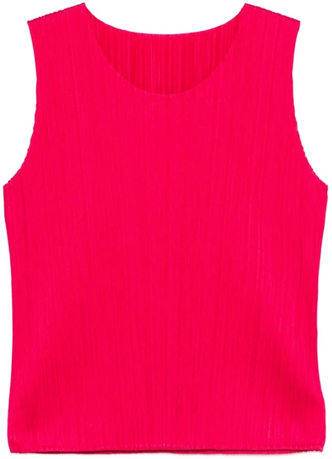 Pleats Please Issey Miyake 플리츠 민소매 탑