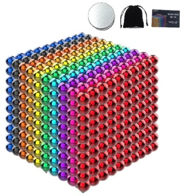 네오큐브 자석볼 마그네틱 5mm 1000ea, 레인보우, 1개