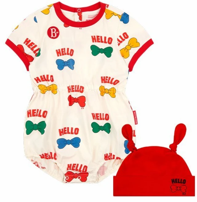 베베드피노 올오버헬로우리본베이비바디수트세트_BP52SE151 1901475