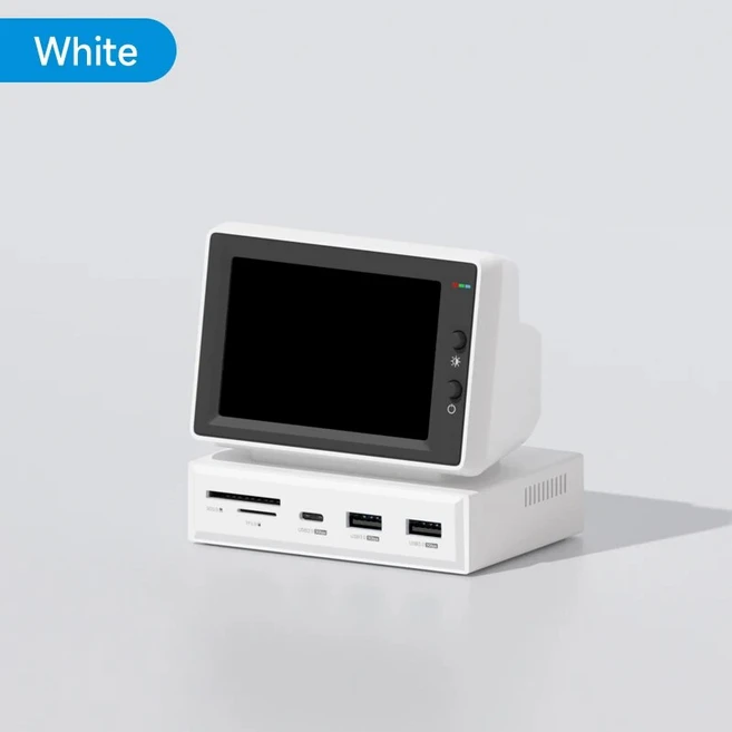 Hagibis IPS AIDA64 PC CPU RAM 모니터 서브 스크린 노트북 PC, WHITE, 02 Standard Edition, 01 White