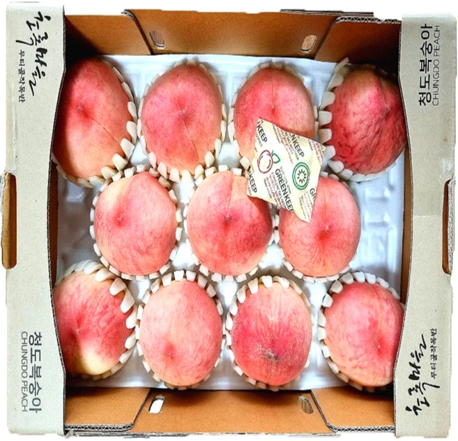 단단한 딱딱이 복숭아 4kg / 청도산 여름과일 / 아삭한 식감 & 풍부한 과즙, 1박스