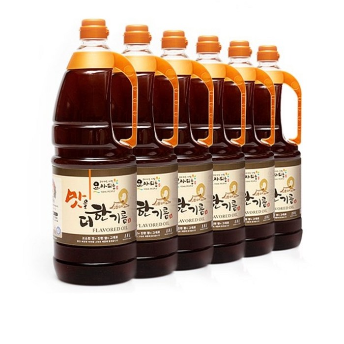 요하피플 맛을더한기름 1.8L, 6개 대표 이미지 - 참기름 추천