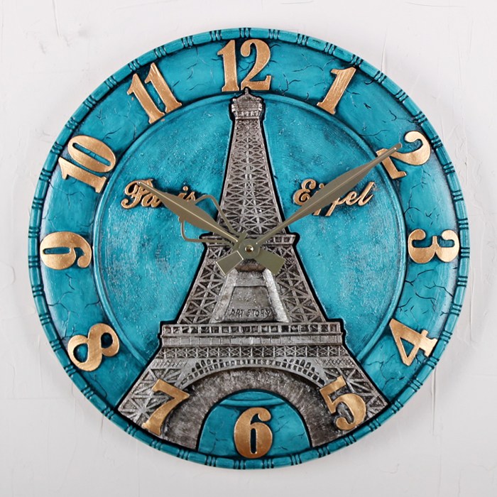 [바보사랑] (klk004)에펠탑시계 블루 (50cm), 상세 설명 참조 대표 이미지 - 에펠탑 추천