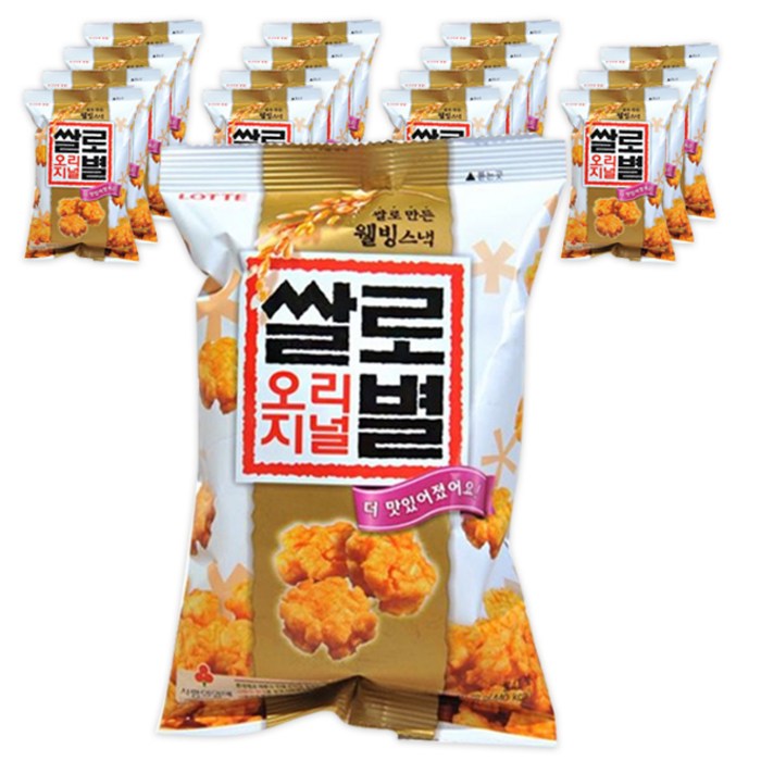 롯데제과 쌀로별 오리지널, 78g, 16봉 대표 이미지 - 고소한 과자 추천