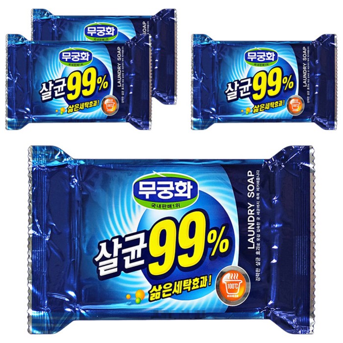 무궁화 살균 세탁비누, 230g, 4개 대표 이미지 - 세탁비누 추천