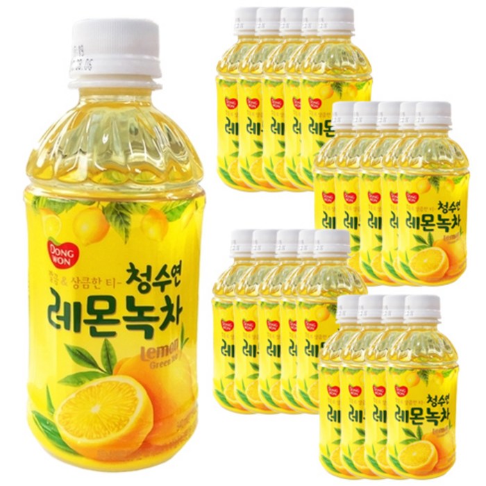 동원 청수연 레몬녹차, 340ml, 20개 대표 이미지 - 달달한 음료 추천