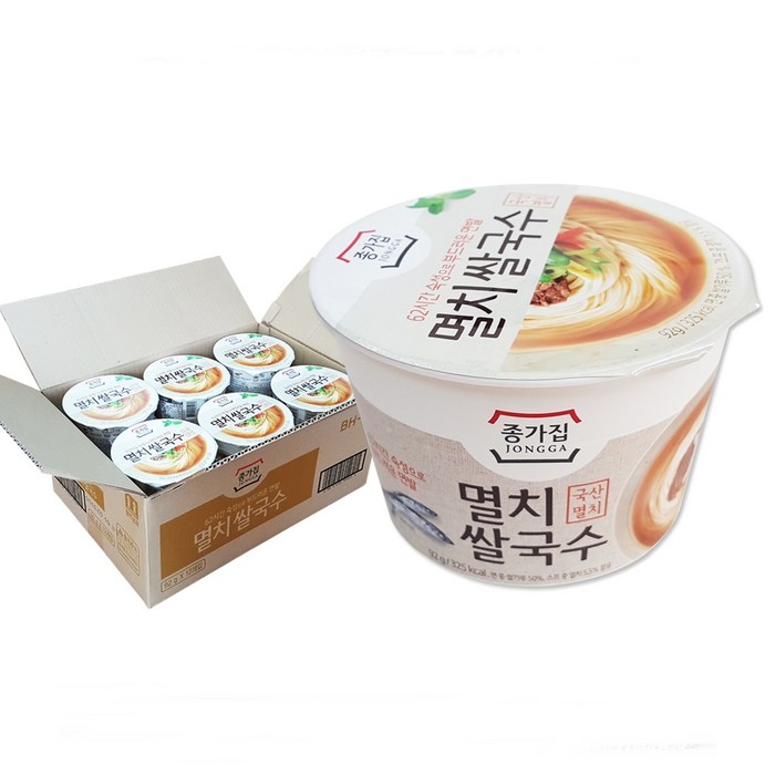 종가집 멸치 쌀국수, 92g, 12개 대표 이미지 - 쌀 배달 추천