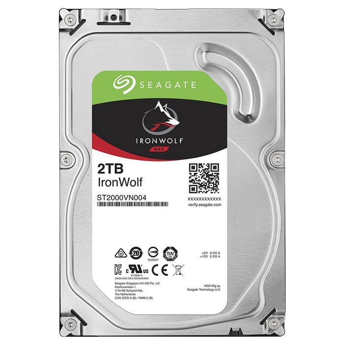 씨게이트 IronWolf SATA3 HDD, ST2000VN004, 2TB 대표 이미지 - NAS 추천
